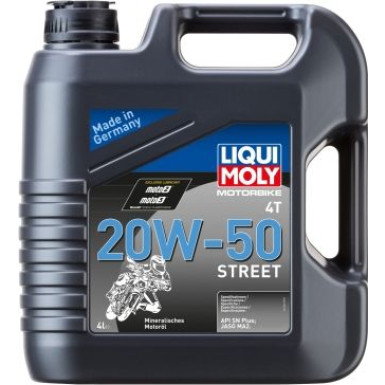 Liqui Moly Motorbike 4T 20W-50 Street 4 l 1696 4L Kanister Kunststoff