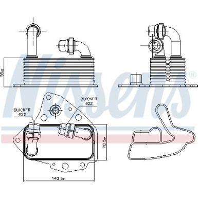 Ölkühler PKW 90803 Ölkühler PKW 90803