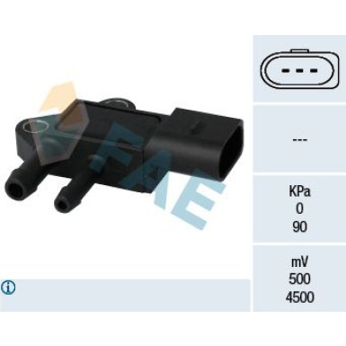 FAE Sensor, Abgasdruck 16101 FAE Sensor, Abgasdruck 16101