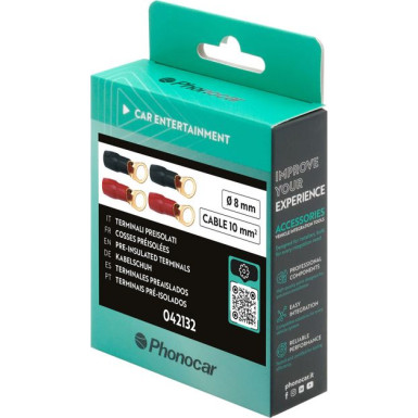 Phonocar Ringkabelschuh für 10 mm² Kabel mit 8 mm Loch 042132 Phonocar Ringkabelschuh für 10 mm² Kabel mit 8 mm Loch 042132