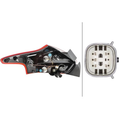 HECKLEUCHTE HELLA FORD FOCUS HB 11,14-8,18 2VP 354 828-081