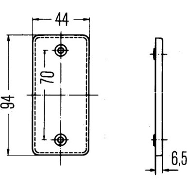 Rückstrahler gelb Diverse 8RA 003 326-011