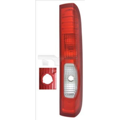 Heckleuchte R O K-PLATTE ROT/WEISS TYP VA RENAULT TRAFIC M KLAPPE 11,06-4,14/OPE VIVARO 06-14/PRIMASTA 5206,659,2
