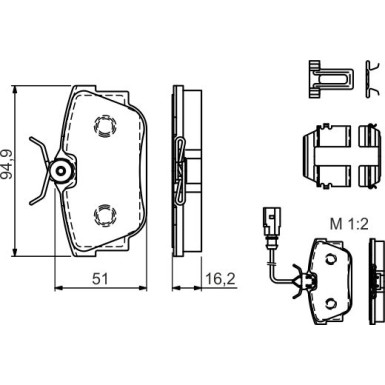 Bremsklötze SEAT,VW 0 986 494 529 Bremsklötze SEAT,VW 0 986 494 529