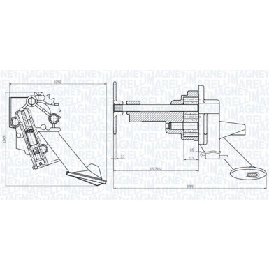 MAGNETI MARELLI Ölpumpe 351516000006 MAGNETI MARELLI Ölpumpe 351516000006