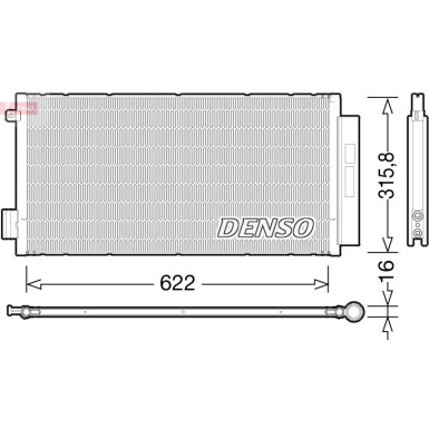 DENSO Klimaanlagenkühler DCN09044 DENSO Klimaanlagenkühler DCN09044