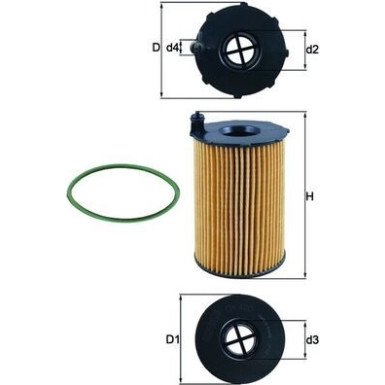 MAHLE Ölfilter OX 420D MAHLE Ölfilter OX 420D