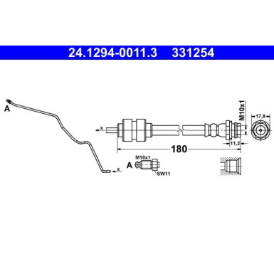 Bremsschlauch 24.1294-0011.3