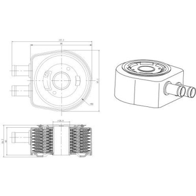 Ölkühler, Motor“L 31834 Ölkühler, Motor“L 31834