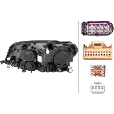 SCHEINWERFER R HELLA VW CADDY 15 1EL 012 286-221