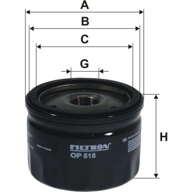 FILTRON Ölfilter OP 518