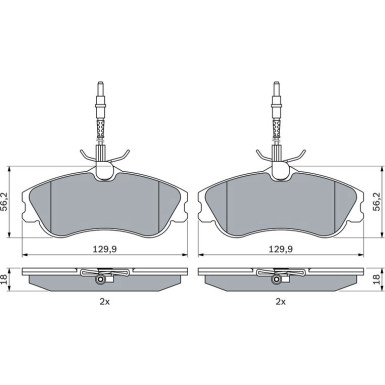 Bremsklötze PEUGEOT,CITROEN 0 986 424 223