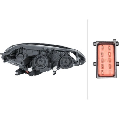 SCHEINWERFER L H7/H7 HELLA OPEL CORSA E 9,14-6,19 1EF 011 830-011