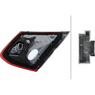 HECKLEUCHTE HELLA MERCEDES C-KLASSE CABRIO 16-23 2TZ 011 787-211