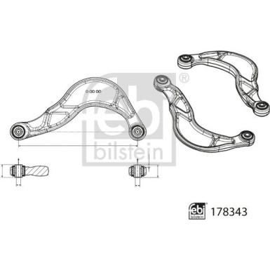 Querlenker HA li/re FORD Galaxy,S-Max 06 178343