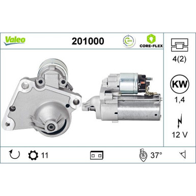 VALEO Anlasser 201000