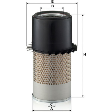 Mann & Hummel Luftfilter LKW CASE C 18 328