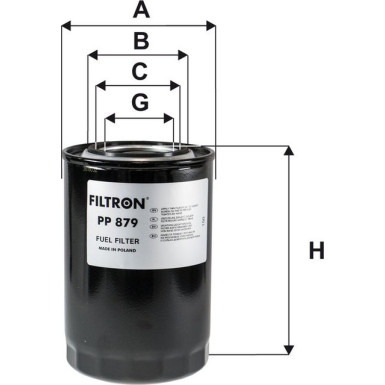 FILTRON Kraftstofffilter PP 879 FILTRON Kraftstofffilter PP 879