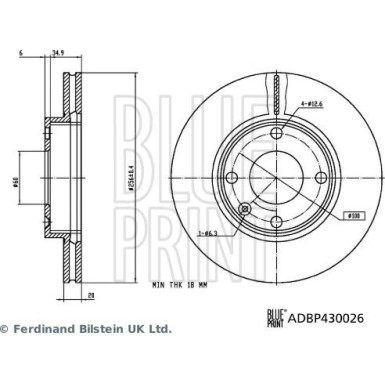 Bremsscheibe ADBP430026