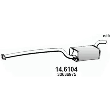 Mittelschalldämpfer 14.6104