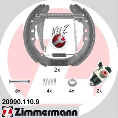 ZIMMERMANN Bremsbacken 20990.110.9 KIT Z ZIMMERMANN Bremsbacken 20990.110.9 KIT Z
