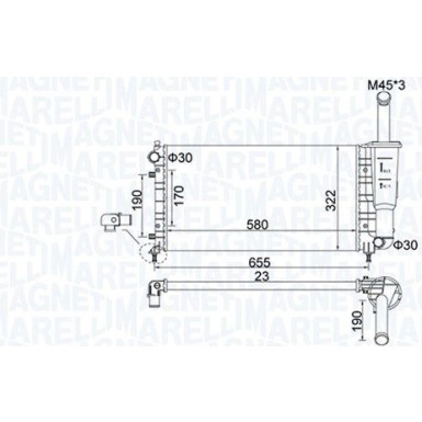 Kühler, Motorkühlung 350213183600