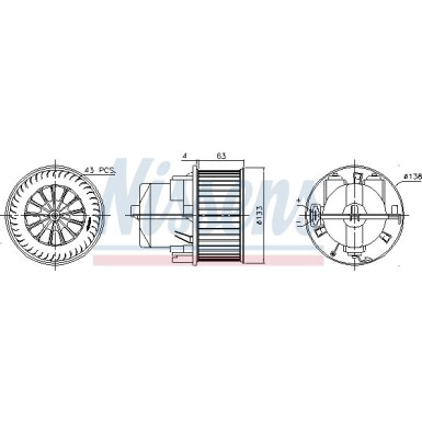 Innenraumgebläse Volvo S80 06 87223