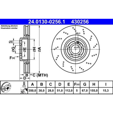 Bremsscheibe 24.0130-0256.1