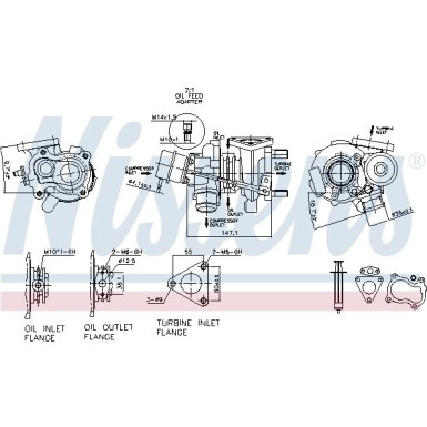 Nissens Turbo AUDI A3,SKODA,SEAT,VW 96 FACTORY NEW 93219