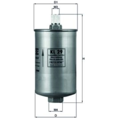 MAHLE Kraftstofffilter KL 29