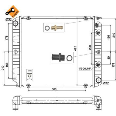 Kühler, Motorkühlung EASY FIT 514782