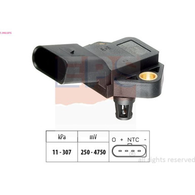 Luftdrucksensor, Saugrohrdruck 1.993.075 Luftdrucksensor, Saugrohrdruck 1.993.075