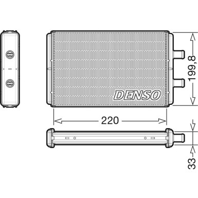 DENSO Heizkörper DRR12016 DENSO Heizkörper DRR12016