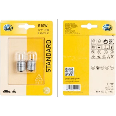 HELLA Glühlampe, Bremsleuchte 8GA 002 071-133 HELLA Glühlampe, Bremsleuchte 8GA 002 071-133