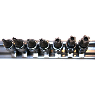 Stiftschlüsselsatz 1/4 Torx-5 Sicher, 7-Teilig D.51746 Stiftschlüsselsatz 1/4 Torx-5 Sicher, 7-Teilig D.51746
