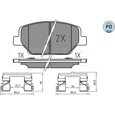 Bremsbelagsatz, Scheibenbremse 025 221 3819/PD Bremsbelagsatz, Scheibenbremse 025 221 3819/PD