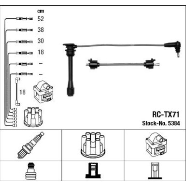 RC-TX71 NGK - Zündkabelsatz 5384