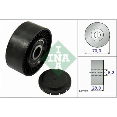 Umlenk-/Führungsrolle, Keilrippenriemen 532 0468 10