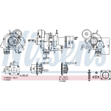 Nissens Turbo ALBARTH Punto,FIAT,ALFA 07 FACTORY NEW 93472