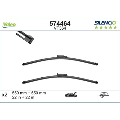 VM364 VALEO Silencio X.TRM Wischer 574464 VM364 VALEO Silencio X.TRM Wischer 574464