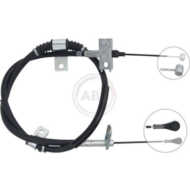 A.B.S. Handbremsseil Seilzug Festellbremse K17450 A.B.S. Handbremsseil Seilzug Festellbremse K17450