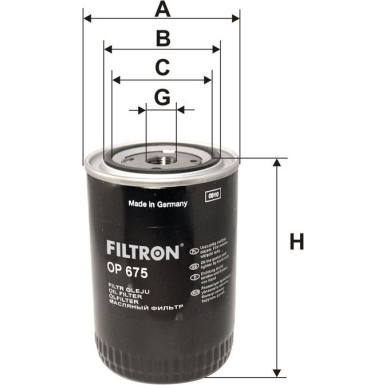 FILTRON Ölfilter OP 675 FILTRON Ölfilter OP 675