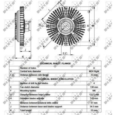 Kupplung, Kühlerlüfter NRF49520 Kupplung, Kühlerlüfter NRF49520