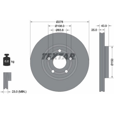 Bremsscheibe PRO 92327503
