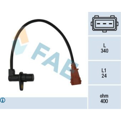 FAE Impulsgeber, Kurbelwelle 79033 FAE Impulsgeber, Kurbelwelle 79033