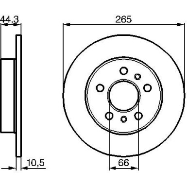 Bremsscheibe HA 0 986 478 757 Bremsscheibe HA 0 986 478 757