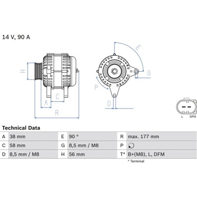 Lichtmaschine 0 986 049 101 Lichtmaschine 0 986 049 101