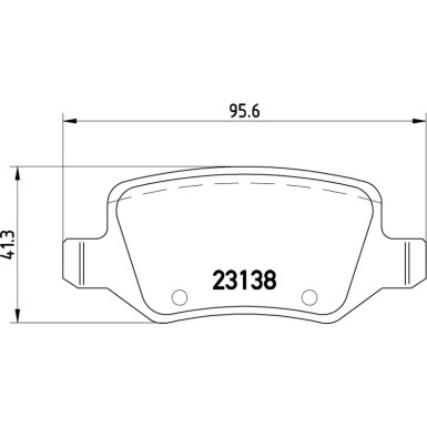 BREMBO Bremsklötze HA P 50 058 BREMBO Bremsklötze HA P 50 058