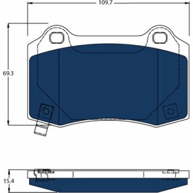 Bremsklötze HA Electric Blue GDB4171BTE