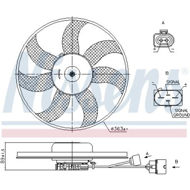 Kühlerlüfter PKW Audi A3 2.0 TFSI 03 85678 Kühlerlüfter PKW Audi A3 2.0 TFSI 03 85678